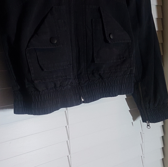 GUC small Addict Clothing black denim bomber - Picture 4 of 8
